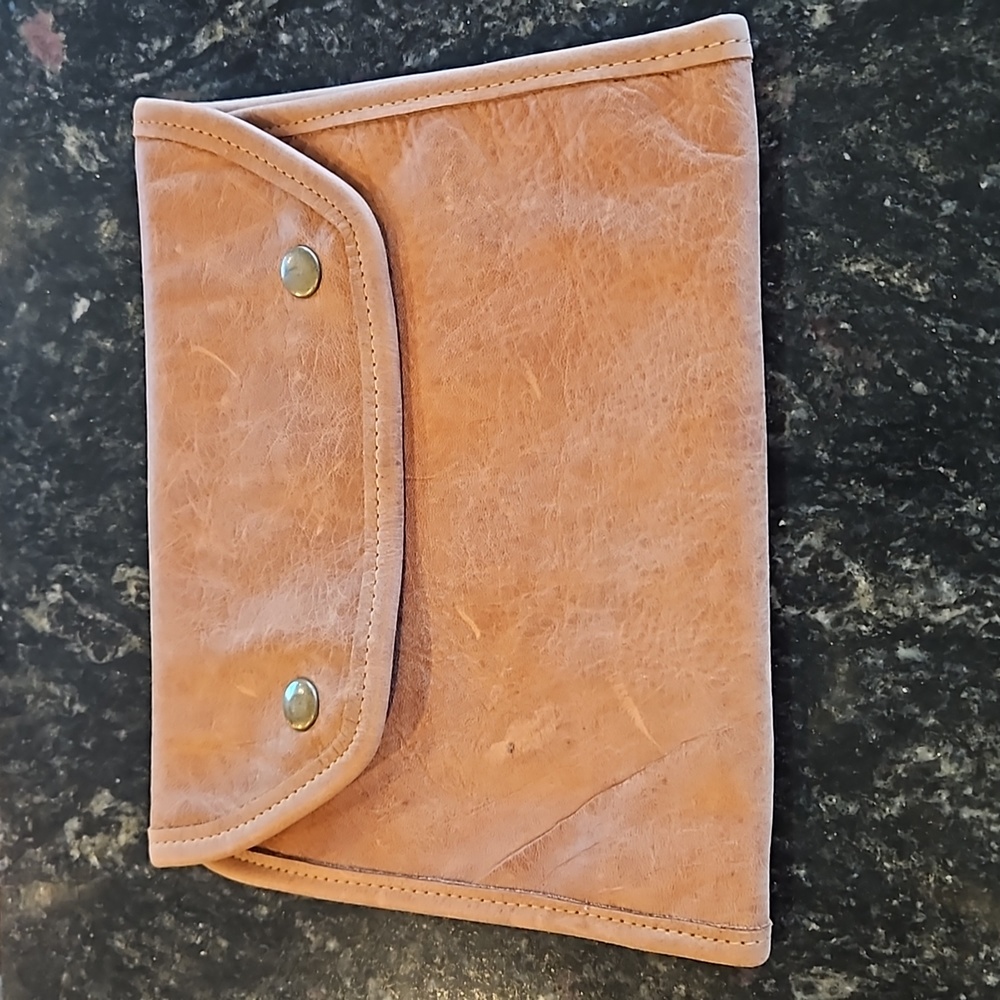 Large Leather Rancher Snap Wallet with 5 compartments